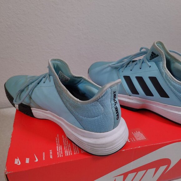 Size 12 - adidas Gamecourt Blue And Black Priced To Sell - Picture 9 of 10